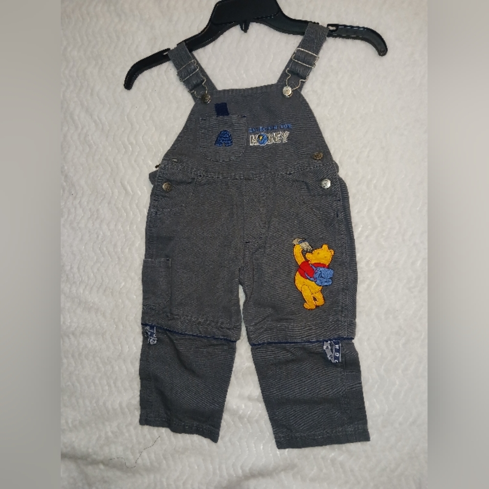 Grey Disney Winnie The Pooh Overalls size 2T
